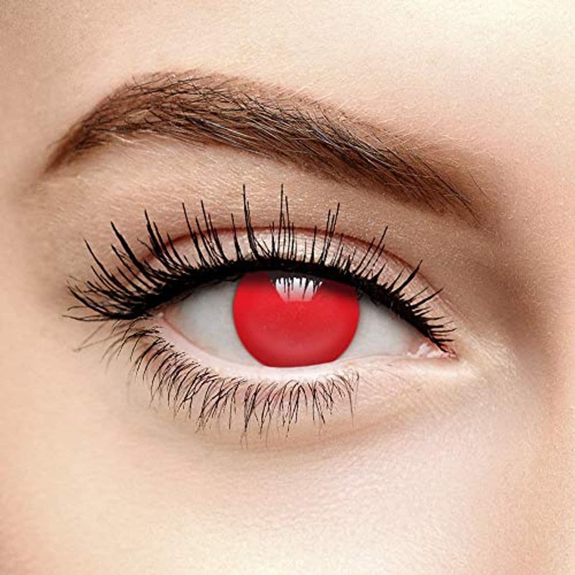 Producto Lentes De Contacto De Color Rojo Blind Halloween