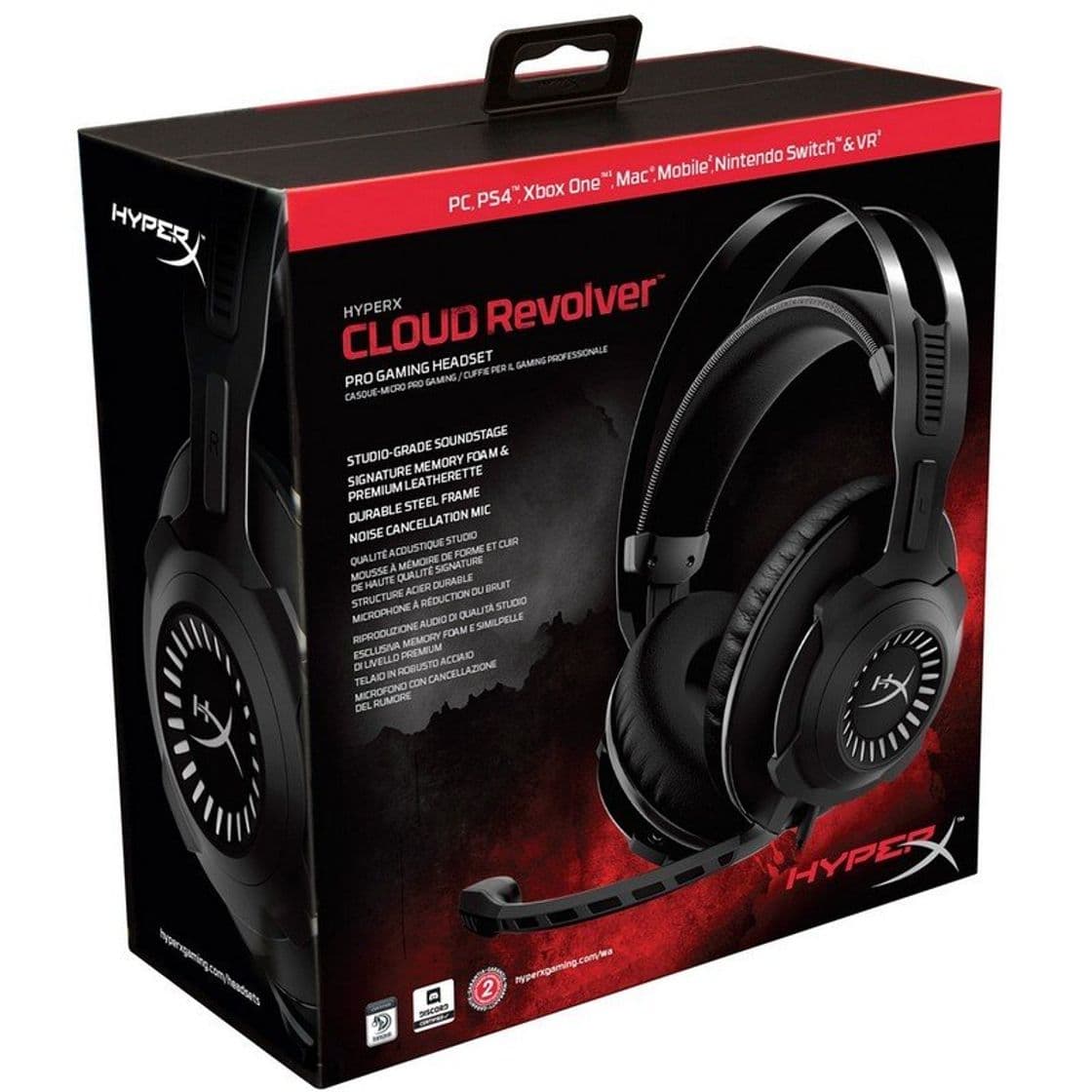 Producto HyperX HX-HSCR-GM Cloud Revolver - Cascos de Gaming para PC/PS4/Mac