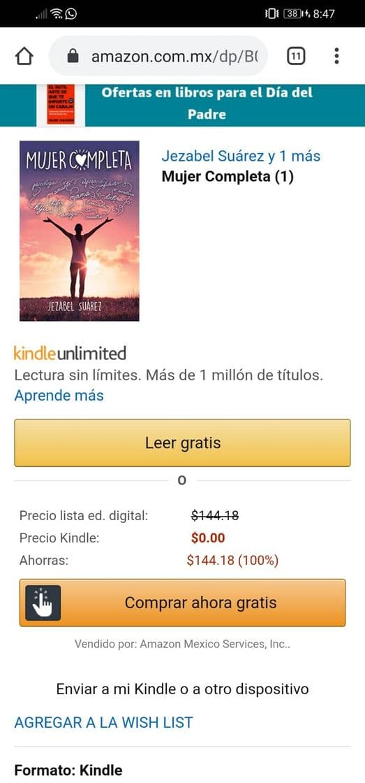 Libro Libro: Mujer completa (Totalmente gratis) 