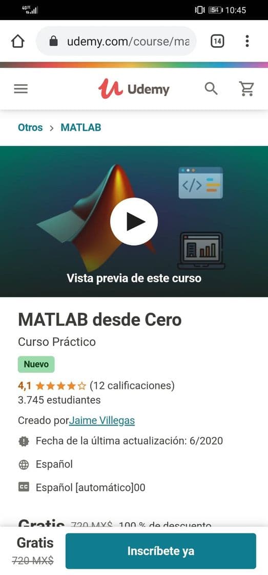 Moda Curso de Matlab desde cero