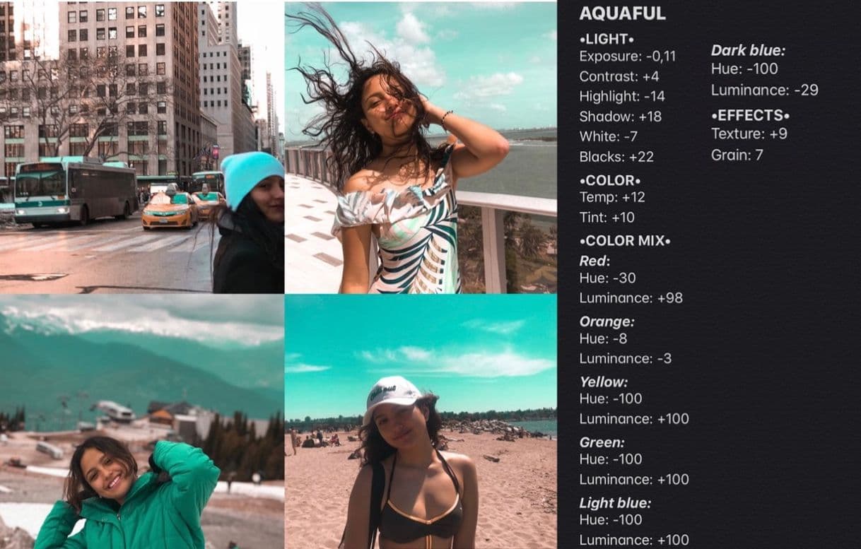 Moda Preset: Aquaful. 🦋