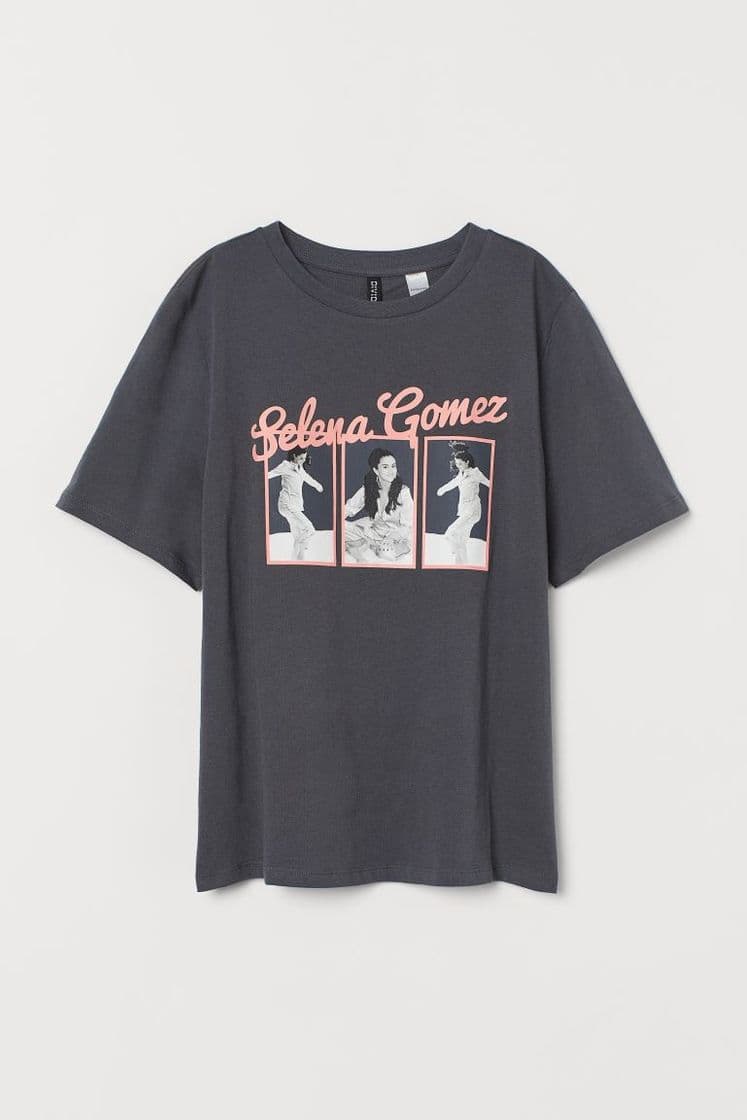 Fashion Playera con diseño - Gris oscuro/Selena Gomez - Ladies