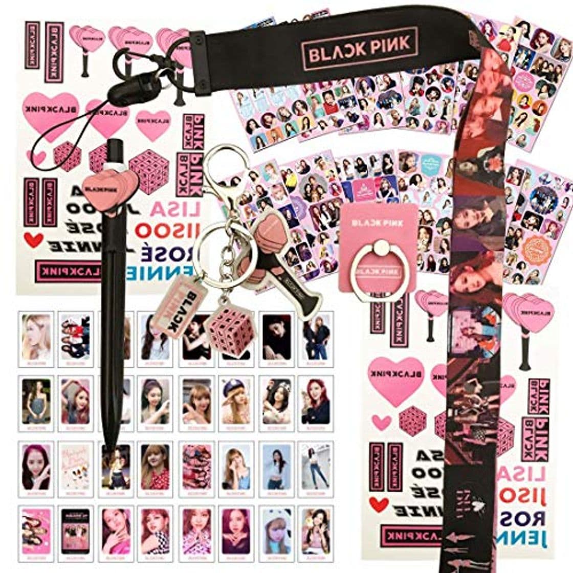 Producto Blackpink Gifts Set - 32 tarjetas de lomo de color negro