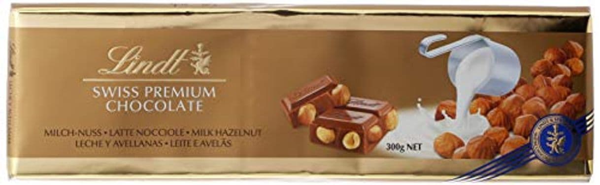 Producto Tableta Lindt Gama Oro Chocolate con Leche y Avellanas