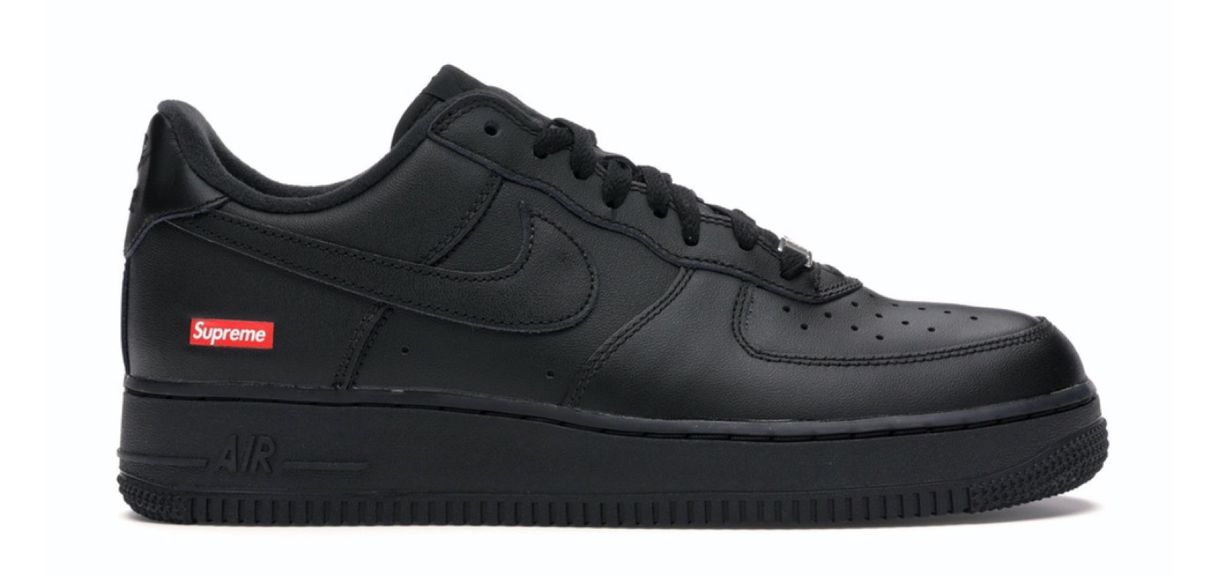 Moda Nike Air Force 1 Low Supreme Black - CU9225-001