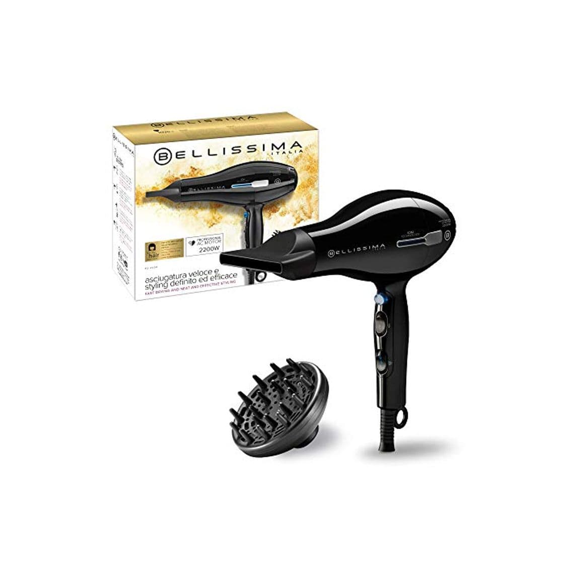 Producto Imetec Bellissima P2 2200 – Secador de pelo profesional de 2200 W