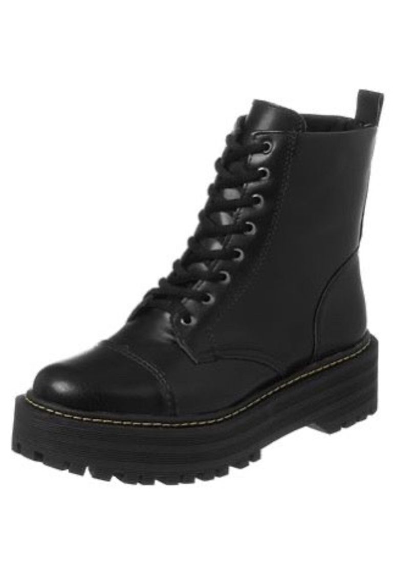 Moda Mujer Outside Pocket Zip Combate Militar Moda Invierno Medio Becerro Botas