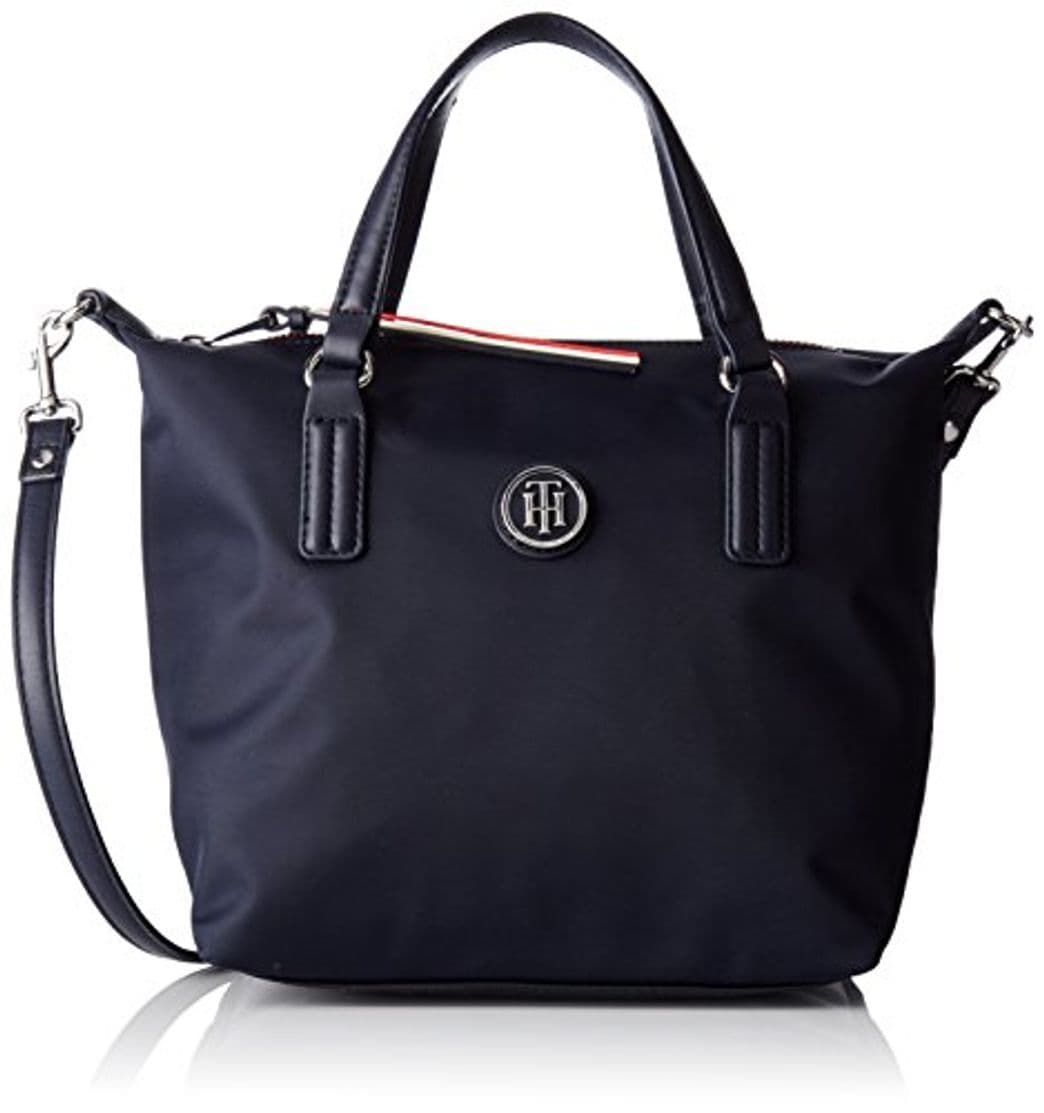 Moda Tommy Hilfiger Poppy Small Tote, Bolso Totes para Mujer, Azul