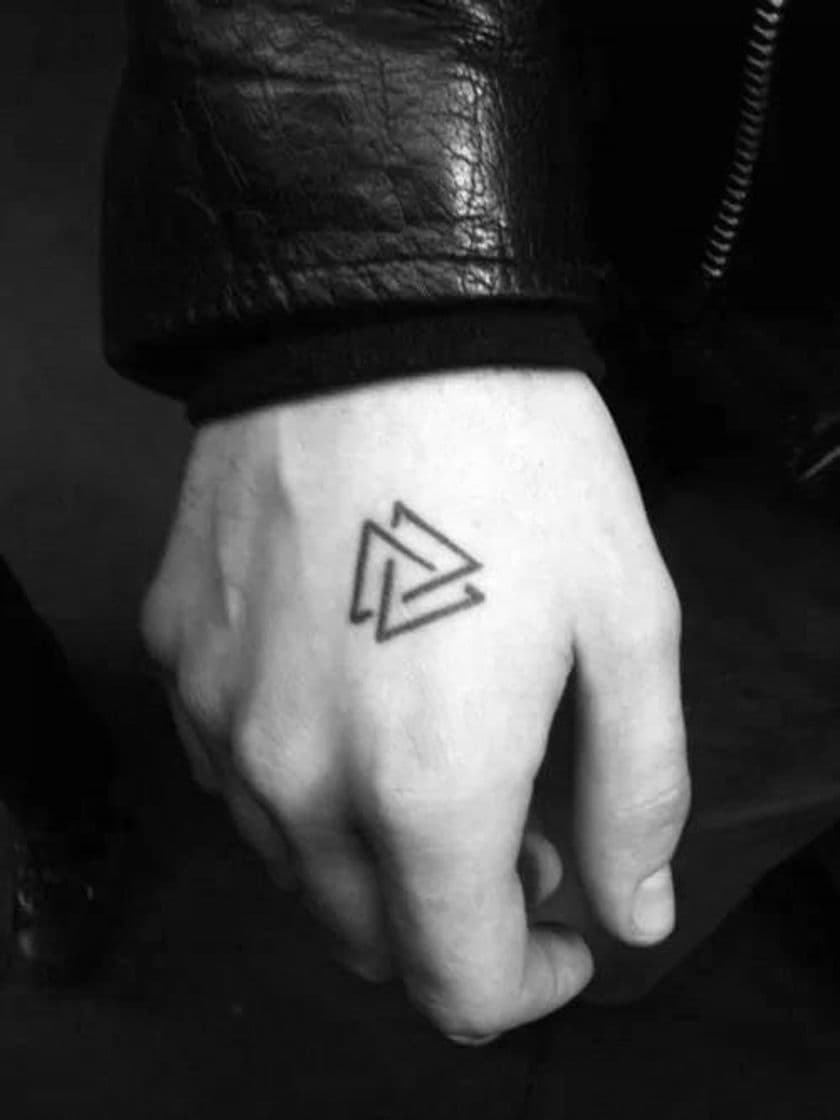 Fashion Valknut tattoo 