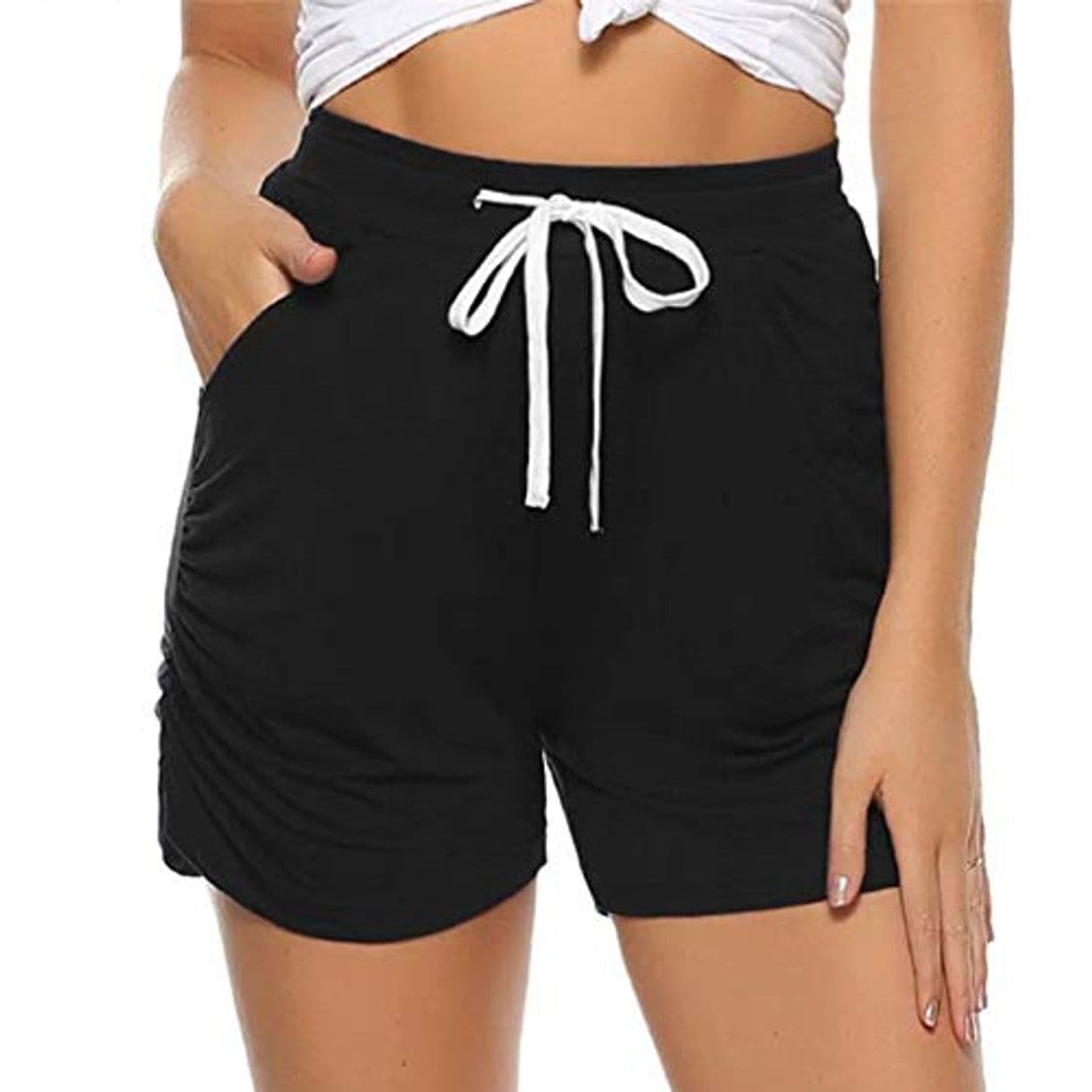 Fashion Aiboria Shorts de Verano para Mujer Shorts de Playa de algodón Lounge para Mujer Fitness Pant Short De Deporte