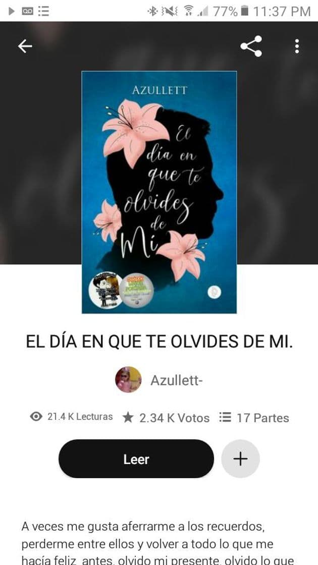 Libro El día en que te olvides de mi