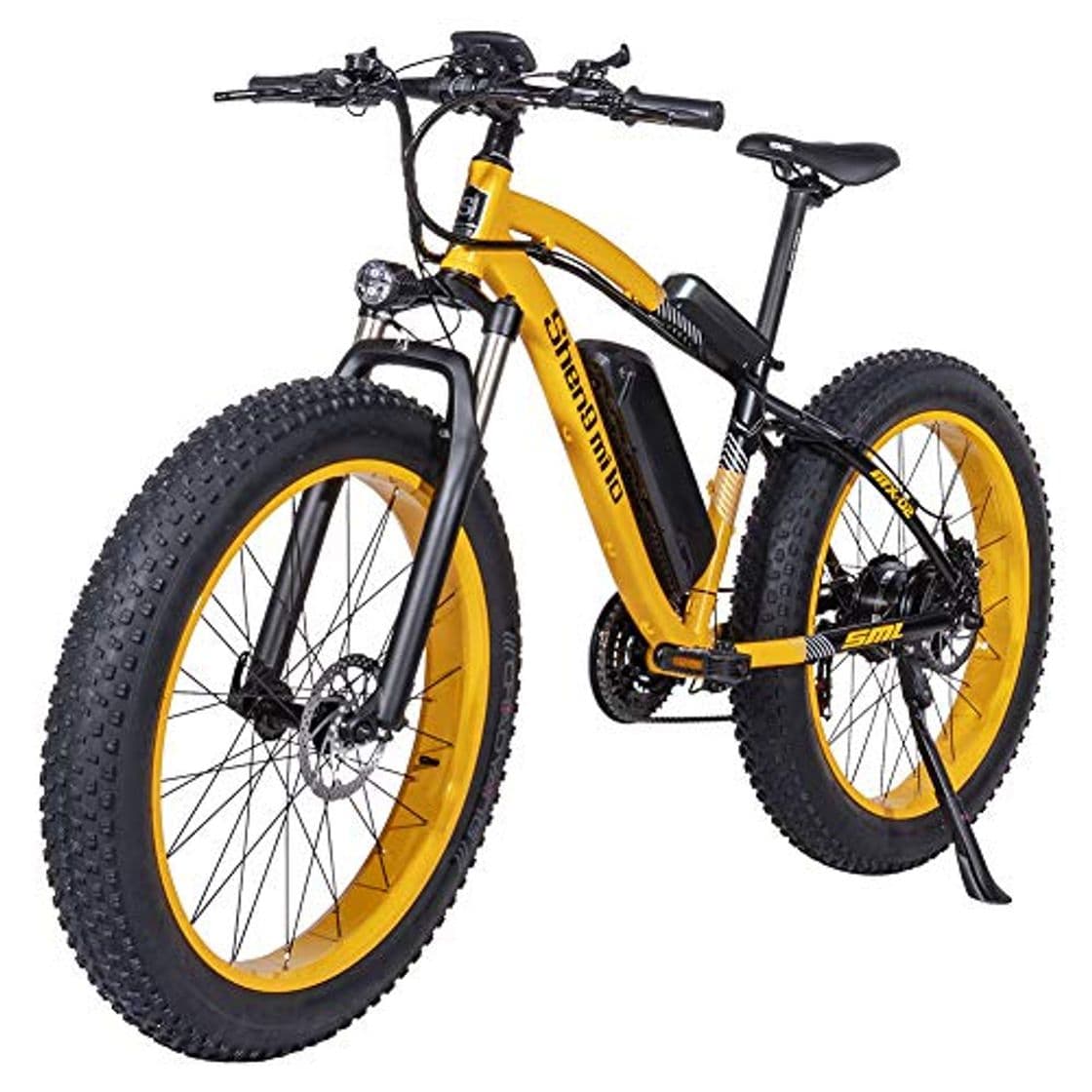 Producto Shengmilo 1000W Motor Eléctricas,26 Pulgadas Mountain E-Bike, Bicicleta Plegable Eléctrica, Neumático Gordo