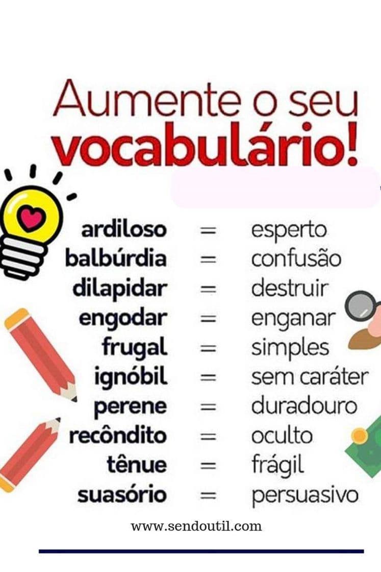 Moda Aumente seu vocabulário!!