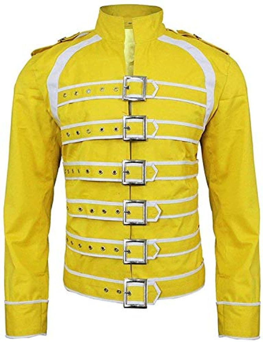 Moda Freddie Mercury - Chaqueta de piel sintética para hombre