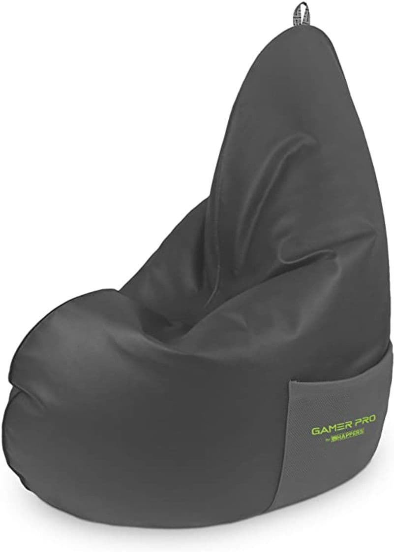 Producto HAPPERS Puff Gamer Gris XL. Sillón Gaming para Jugar con tu Consola