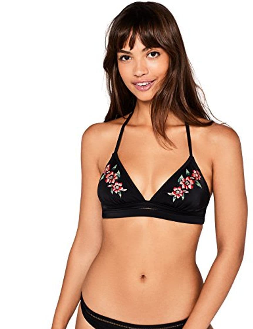 Producto Marca Amazon - IRIS & LILLY Top de Bikini con Flores Mujer,