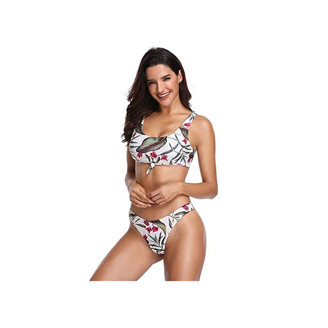 Producto Heqianqian Bikini Mujer Bikini con Estampado de Cintura Alta y Top de