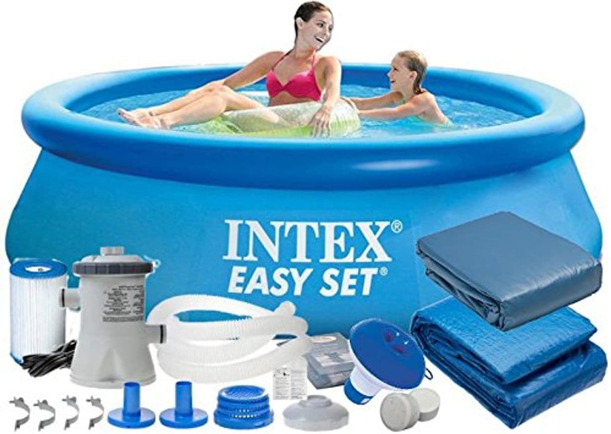 Producto Intex 28112 9 en 1 244 x 76 cm 2419l Full Pool – Juego Easy – Set de Jardín Piscina