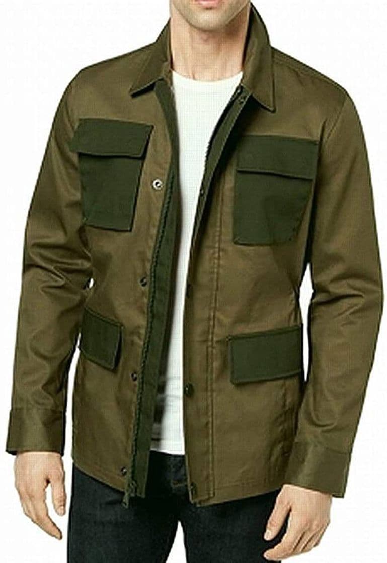 Moda Tommy Hilfiger - Abrigo ligero para hombre, S