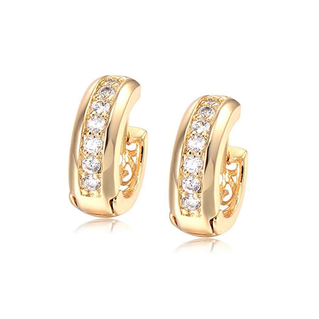 Moda PENDIENTES ORO AMARILLO DE 18 KILATES CON DIAMANTES ENGARZADOS Y ENVIO GRATIS