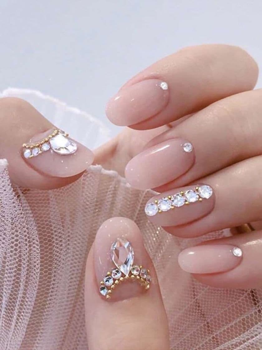 Producto 24pcs Rhinestone Engraved Fake Nails