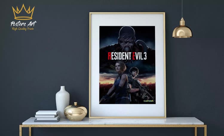 Product Resident Evil 3 remake Video Game Poster A3 A4