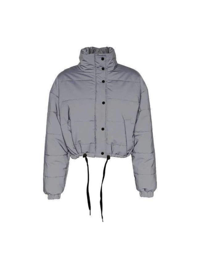 Product REFLECTIVE SILVER PUFFER JACKET