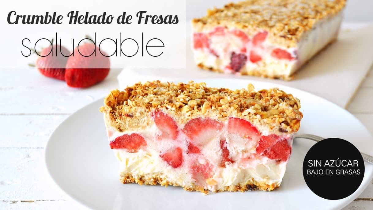 Moda Crumble Helado de Yogur y Fresa