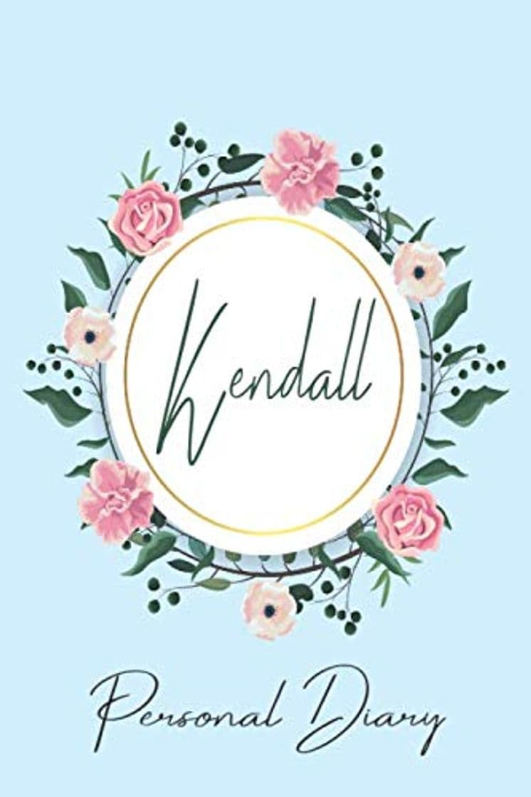 Libro Kendall Personal Diary: Personalized Name Floral Blank Lined Journal For Girls And Women