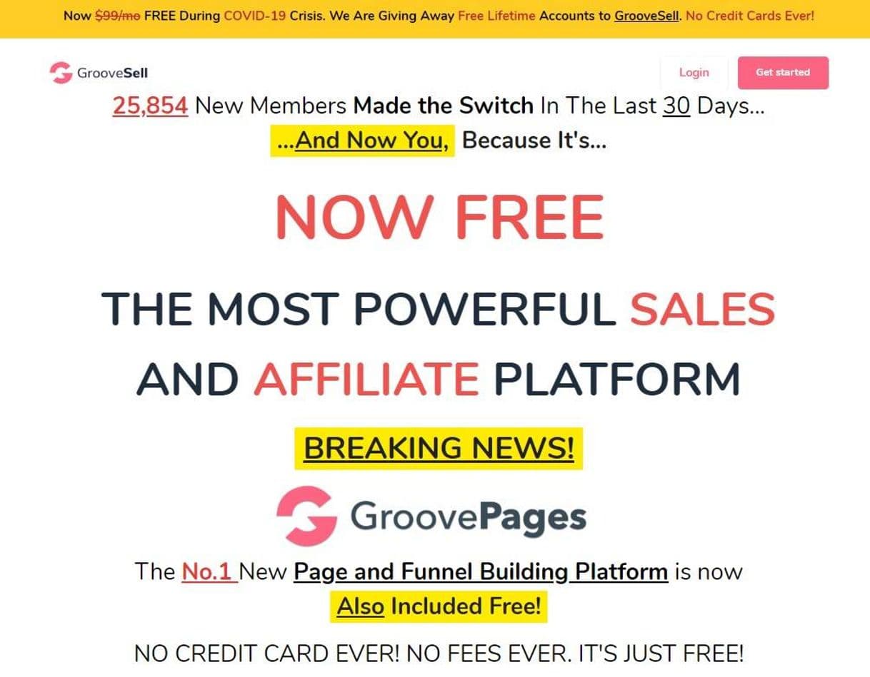 App GrooveFunnels & GroovePages free for lifetime 