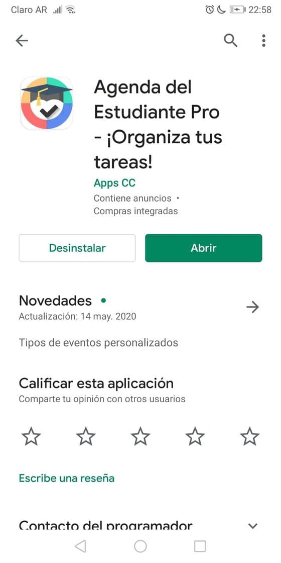 App Agenda del Estudiante Pro