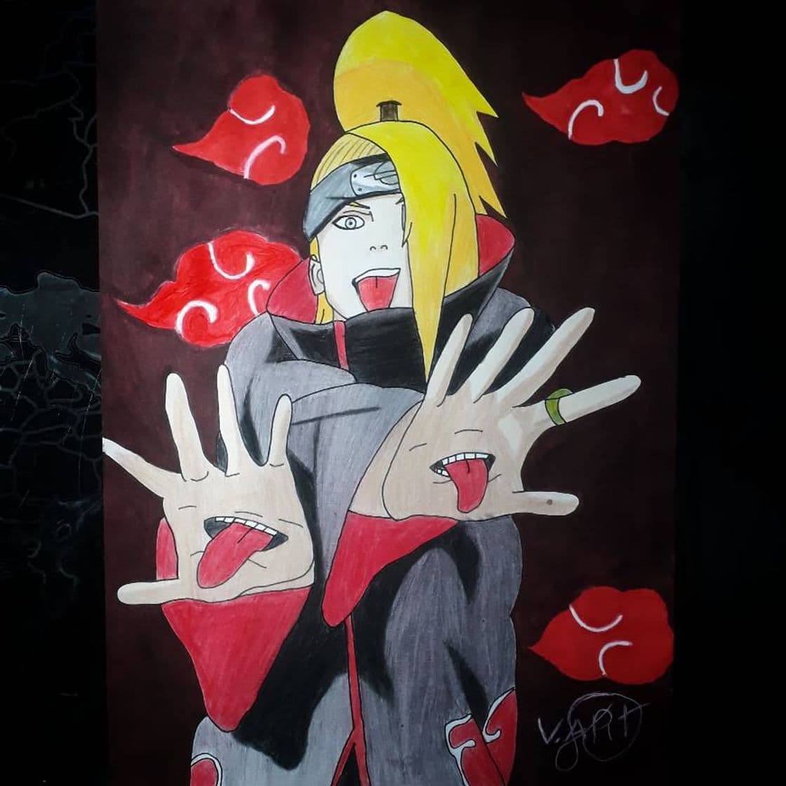 Fashion Deidara - outro desenho meu 