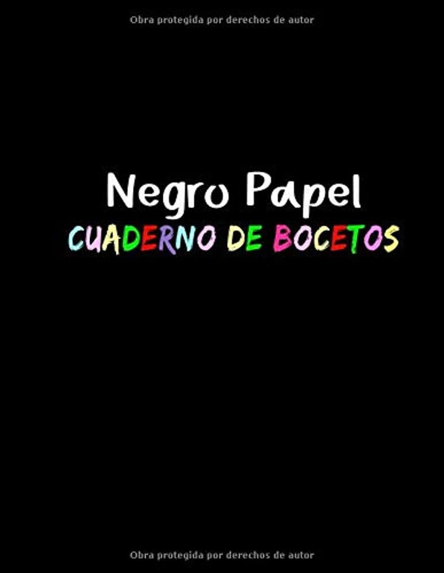 Product Negro Papel Cuaderno de Bocetos