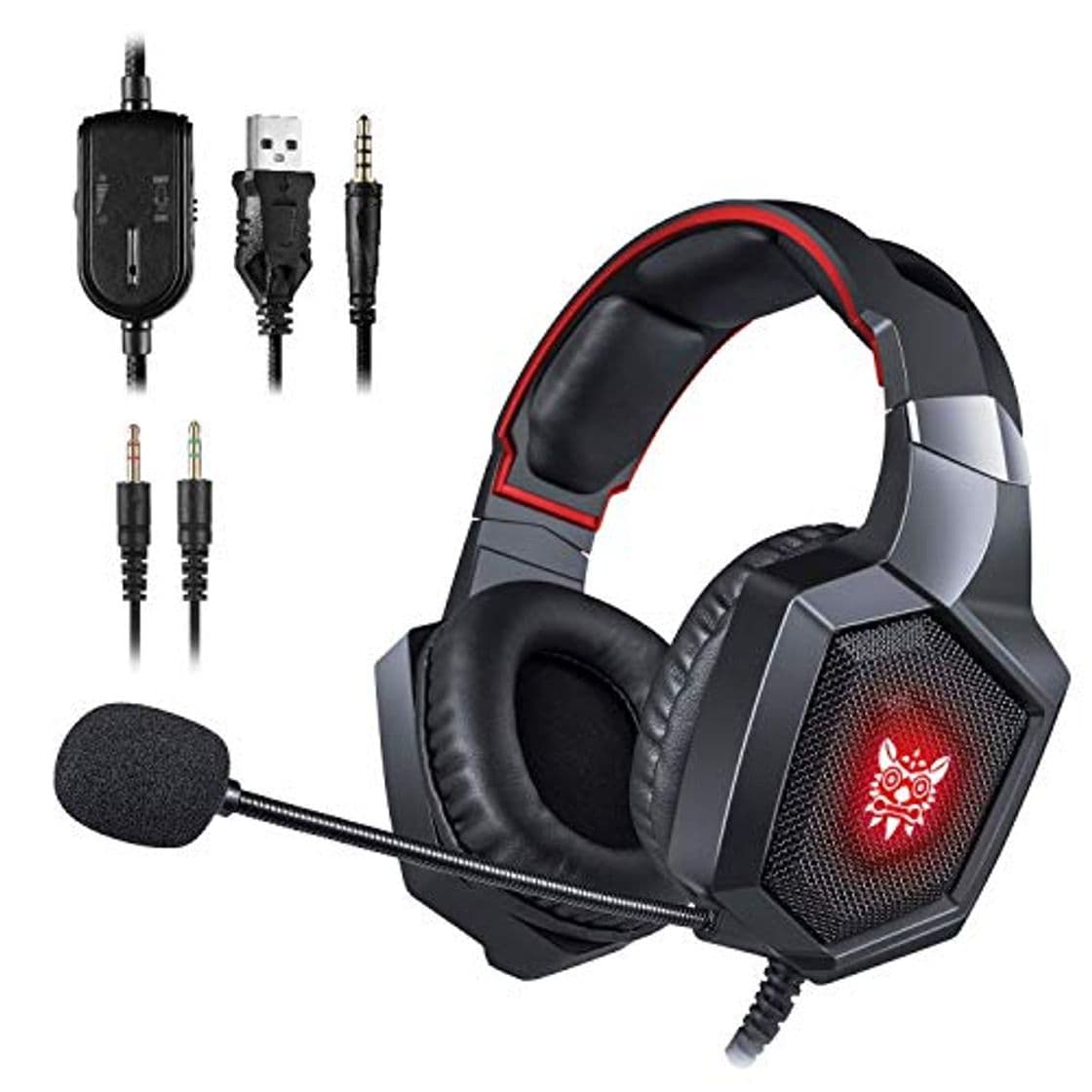 Product Auriculares para Videojuegos Onikuma, K8, Xbox One, estéreo, 3,5 mm, con micrófono,