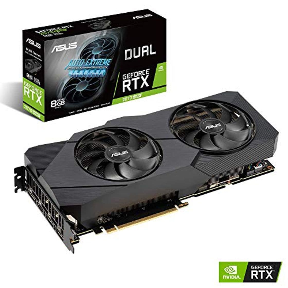 Electronic ASUS Dual GeForce RTX 2070 Super EVO 8GB GDDR6 - Tarjeta gráfica