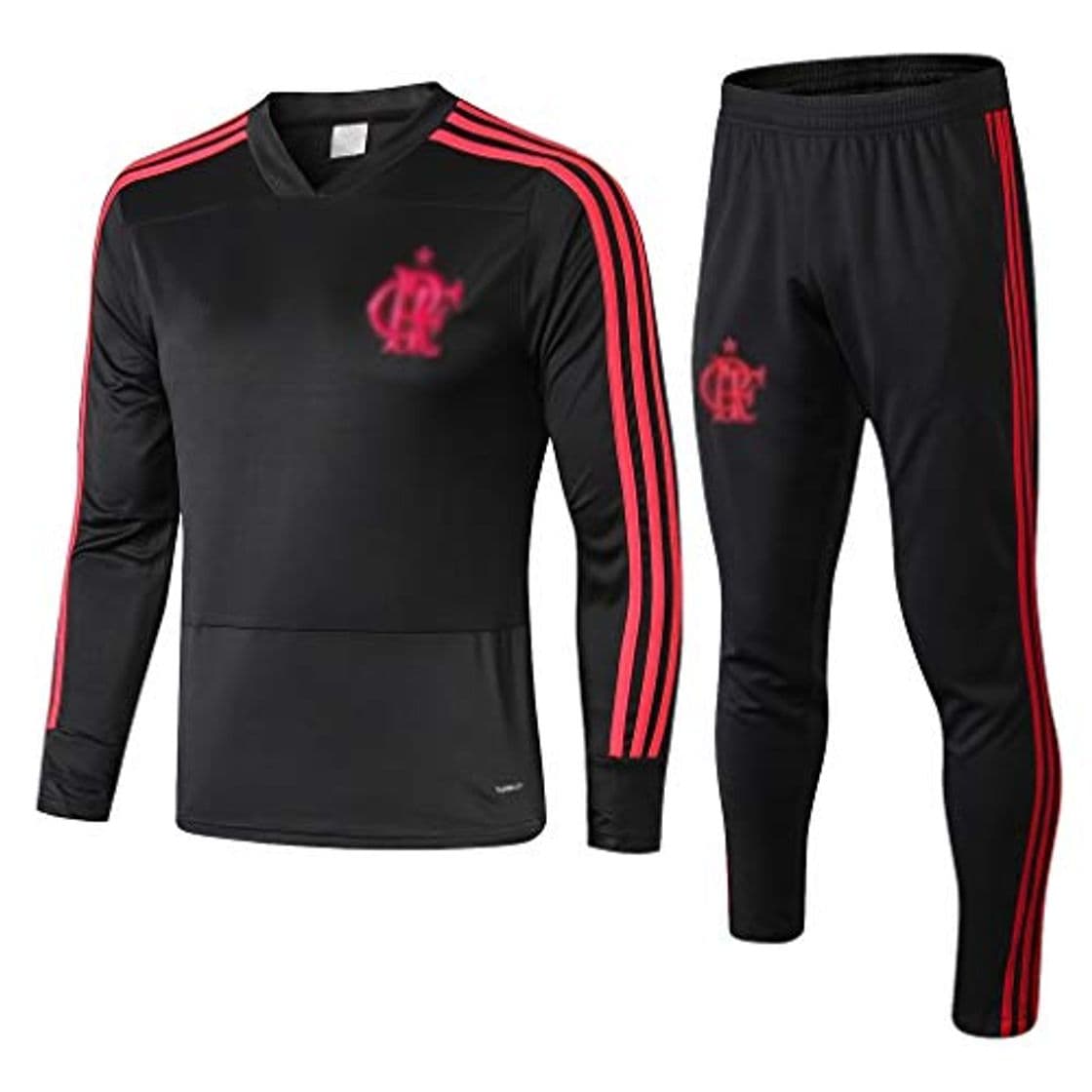 Product No-brand De Manga Larga Brasil Football Club de Deporte Negro Transpirable Ropa