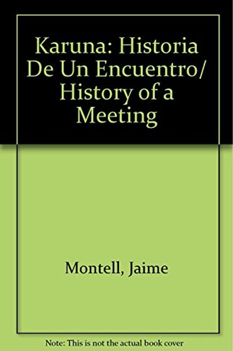 Book Karuna: Historia De Un Encuentro