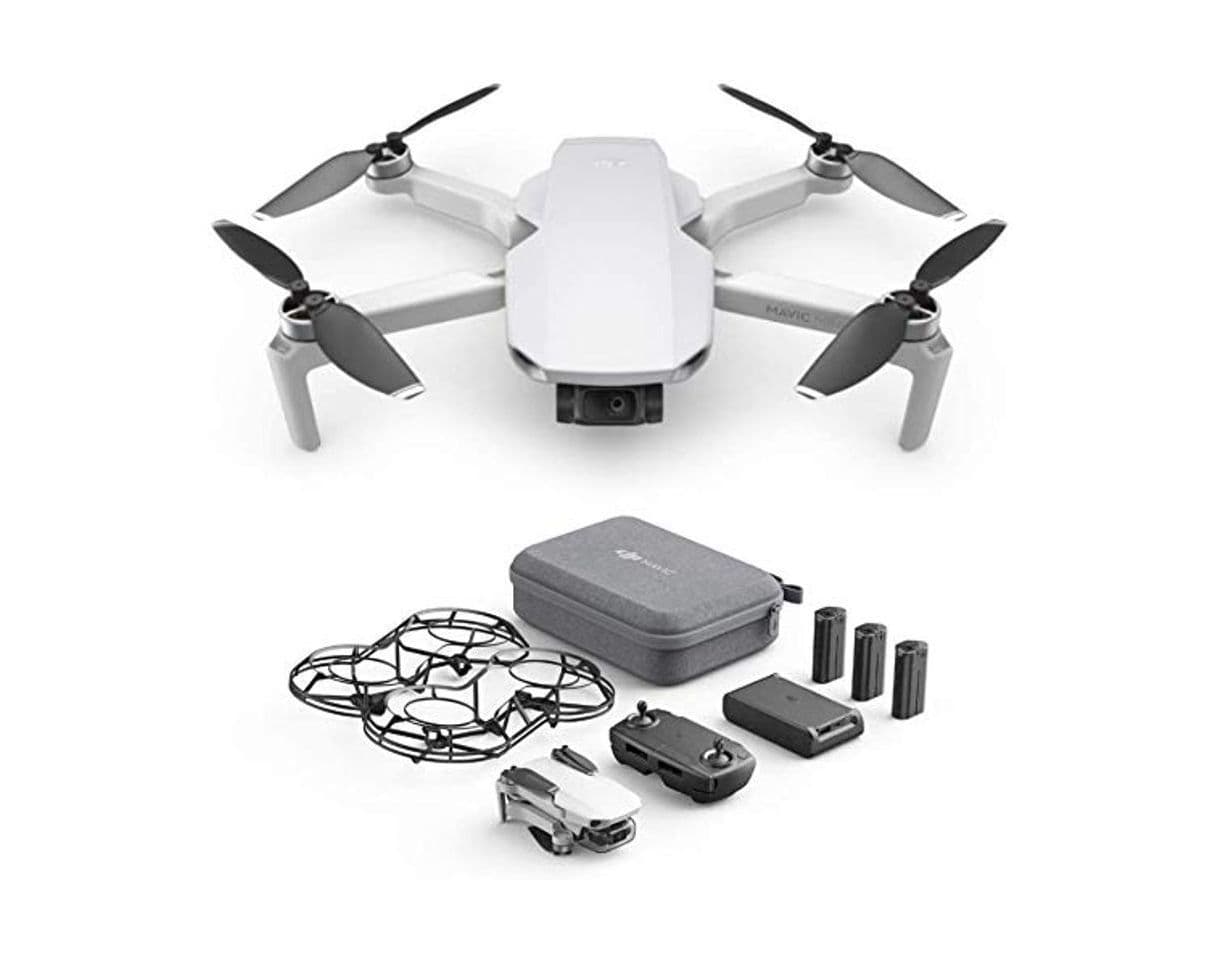 Electrónica DJI Mavic Mini Combo, Dron Ultraligero y Portátil, Duración Batería 30 Minutos,