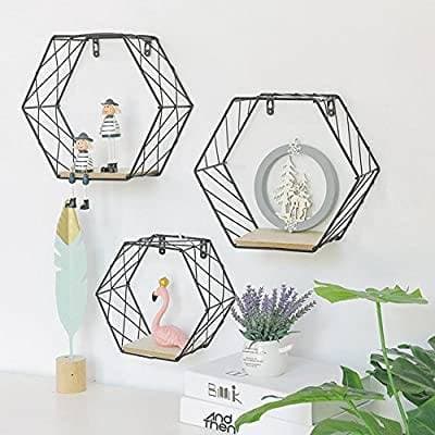 Moda Estante de pared geométrico 🍃