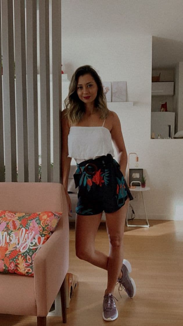 Moda Look com short estampado