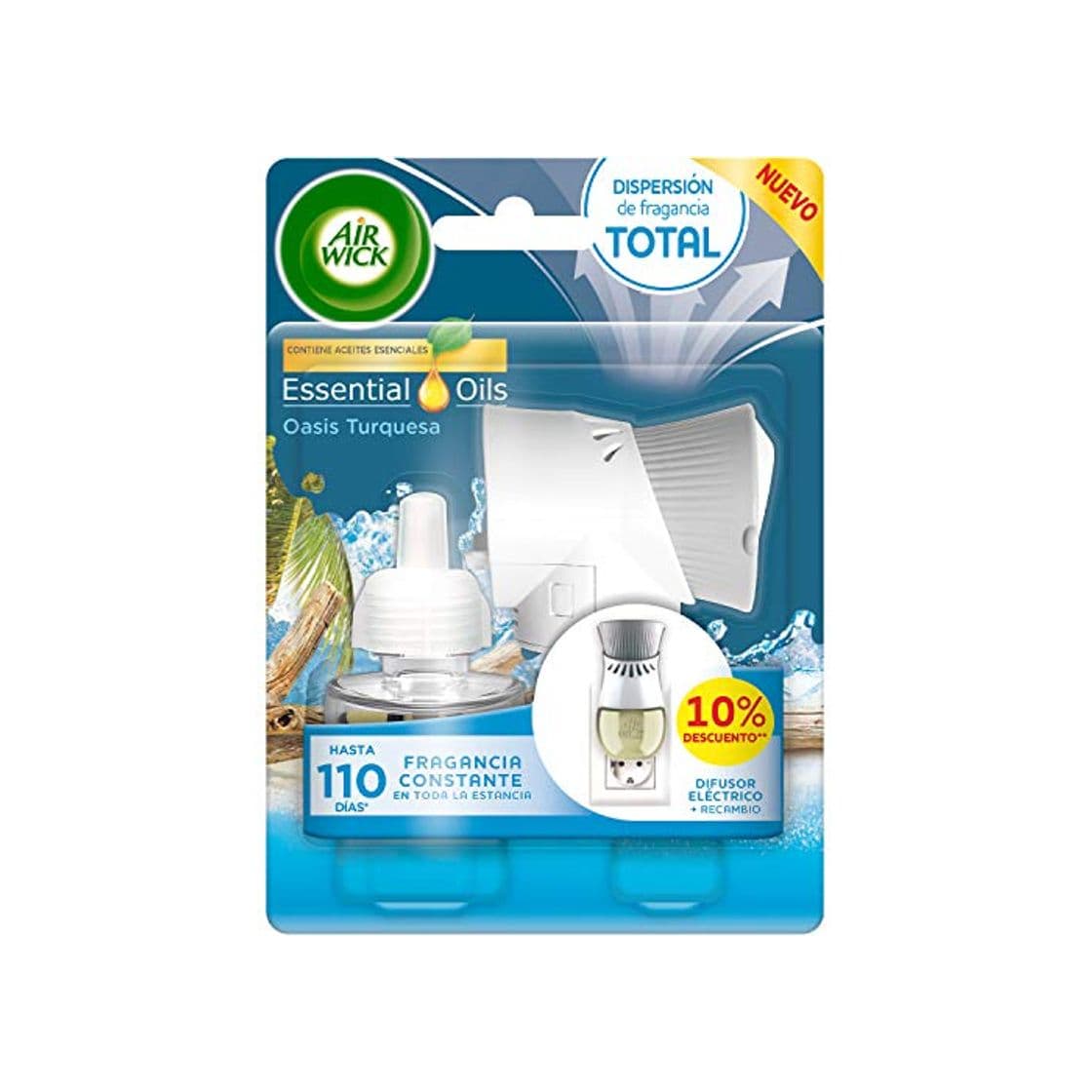 Elemento de la categoría hogar Air Wick Ambientador Eléctrico Completo Life Scents Oasis Turquesa 10%