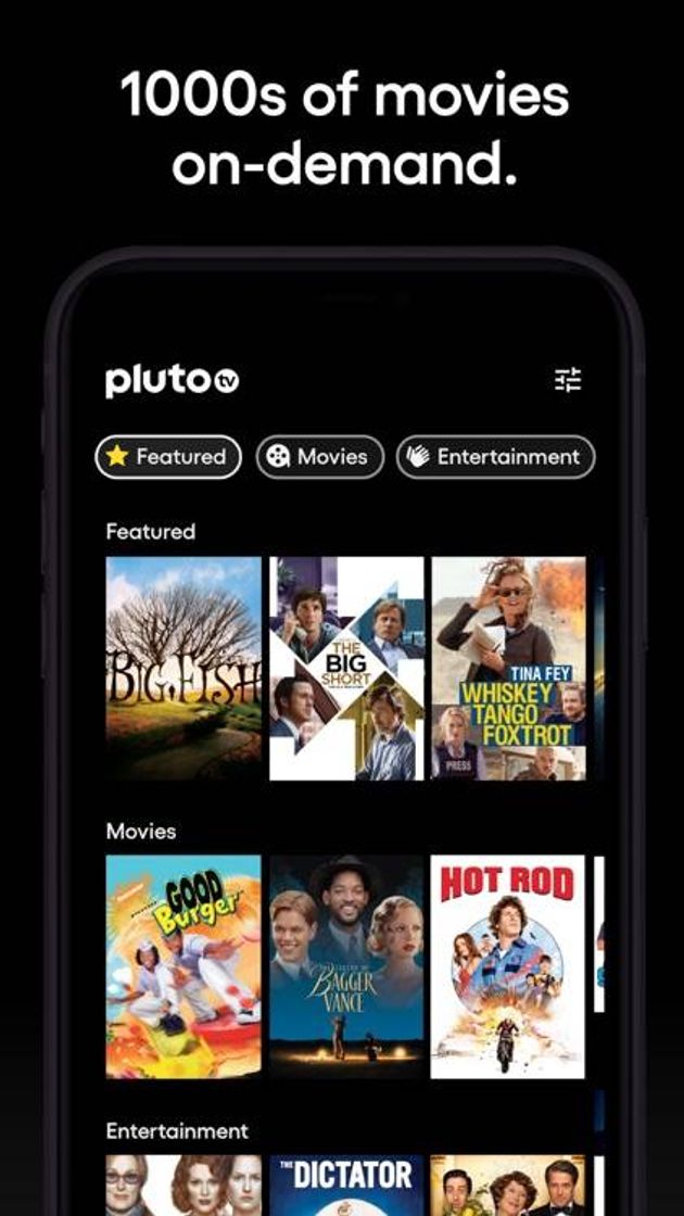 App Pluto TV - Live TV and Movies