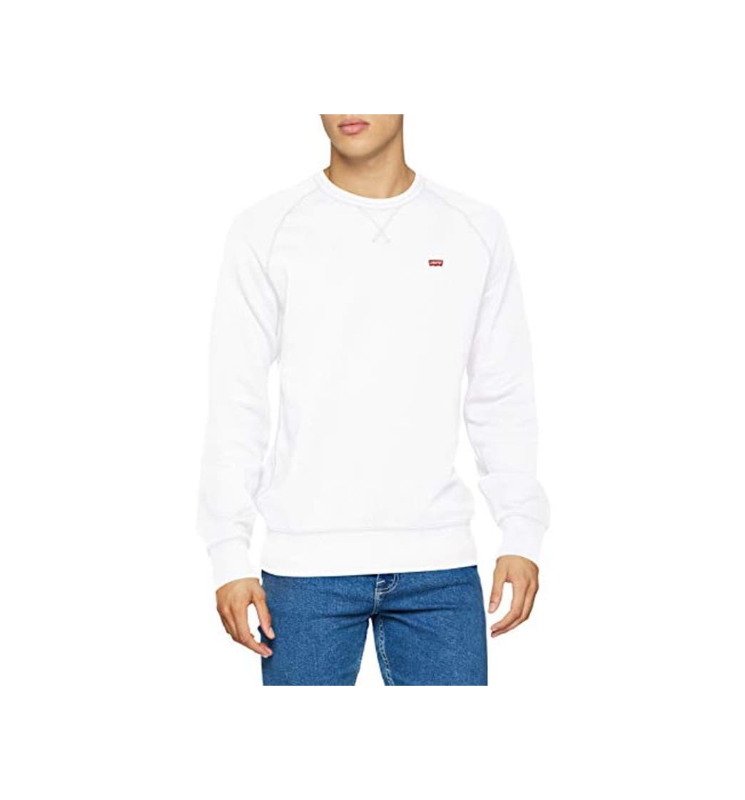 Fashion Levi's Original Hm Icon Crew Sudadera, Blanco (White