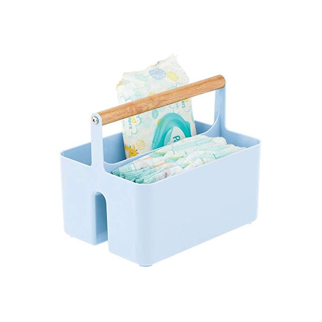 Producto mDesign Cesta con asa para el cuarto del bebé – Caja organizadora