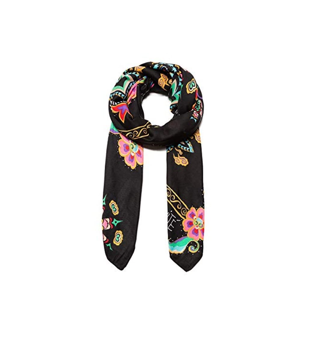 Producto Desigual Foulard New Tapestry Bufanda, Negro