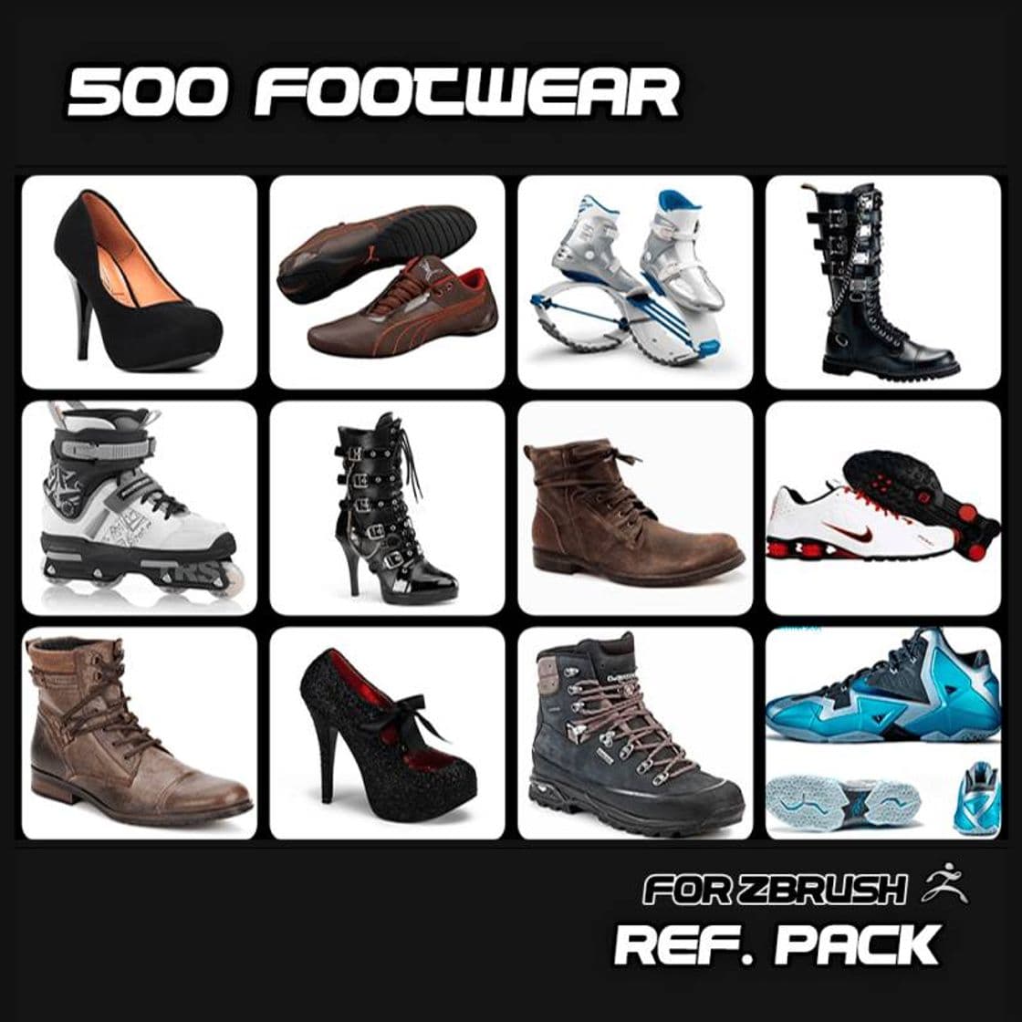 Moda 500 Footwear Pack Ref. – ZbrushXtreme