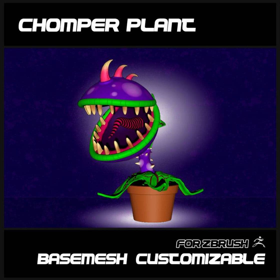 Moda CHOMPER PLANT - BASEMESH CUSTOMIZABLE