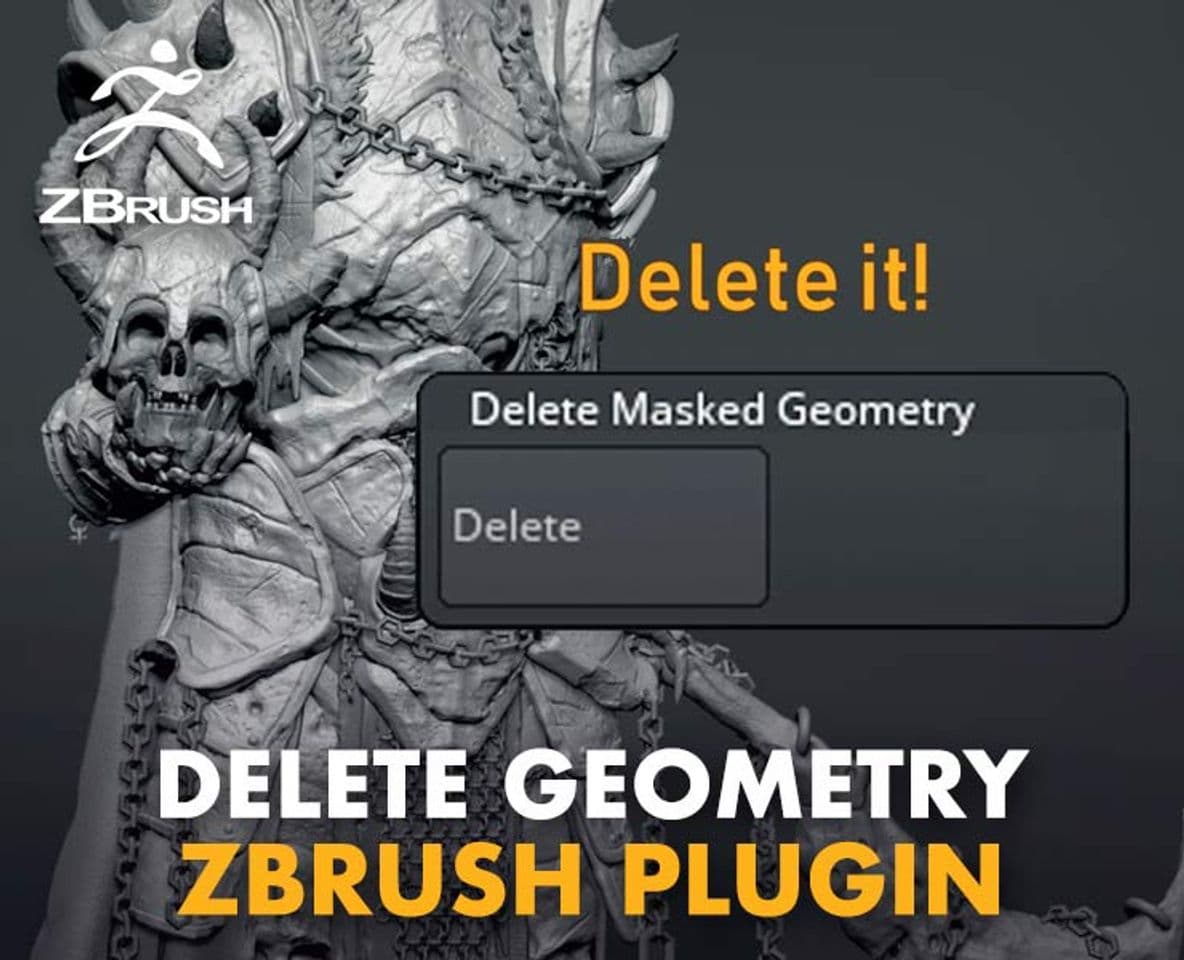 Moda ZBrush – Mask & Delete Plugin