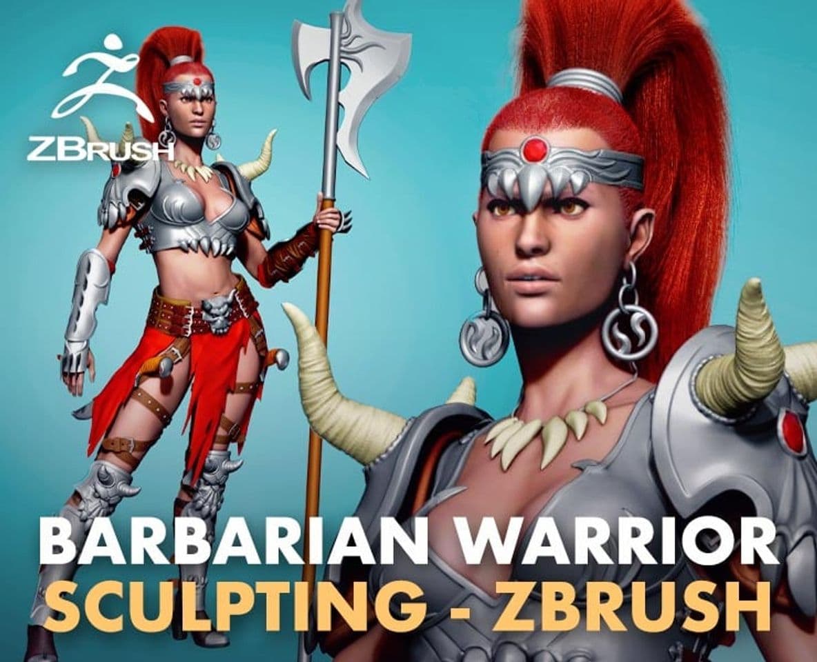 Moda Female Barbarian Warrior Vol. 1: Sculpting in ZBrush