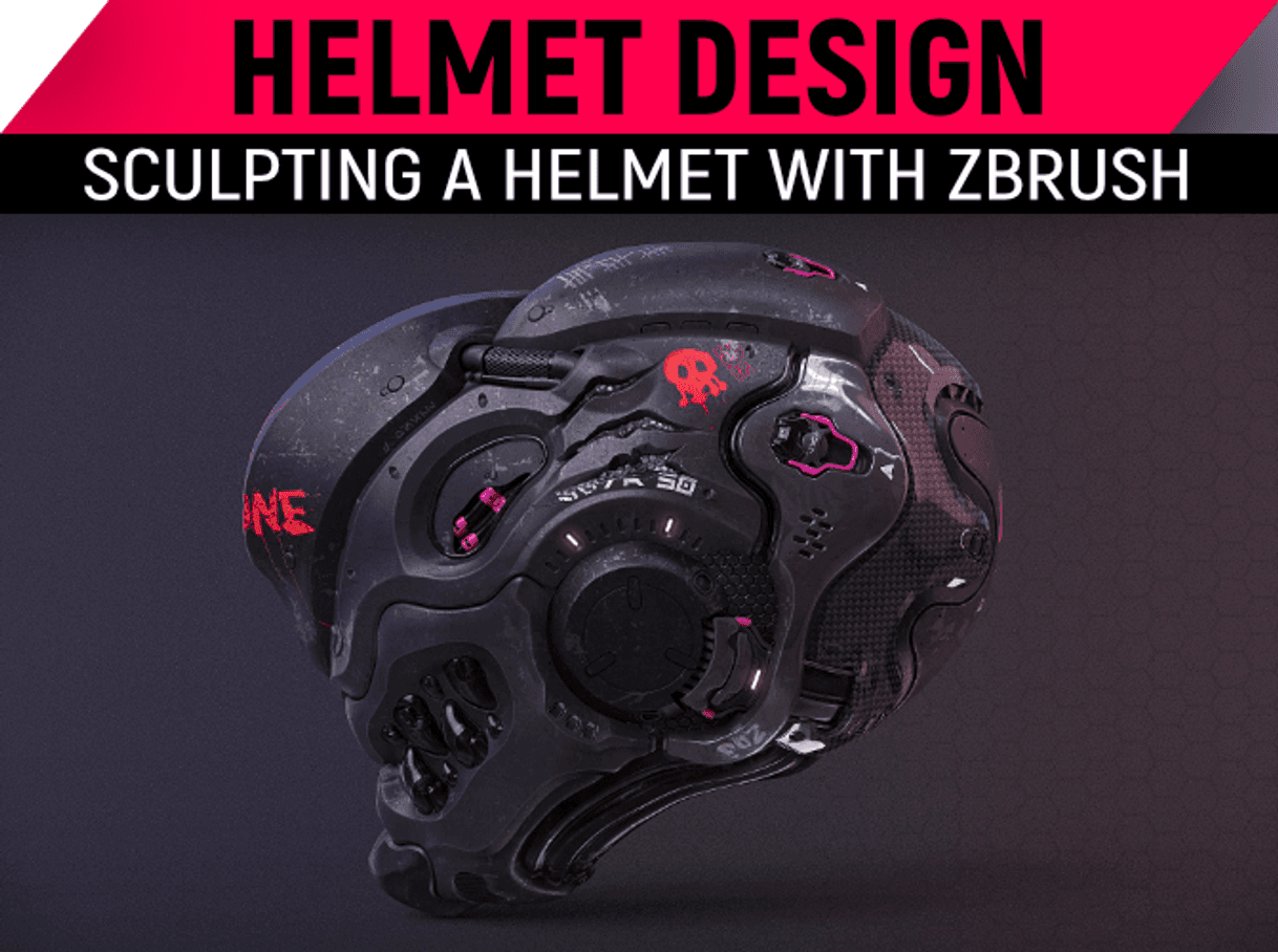 Moda Design A Clean Futuristic Helmet With ZBrush